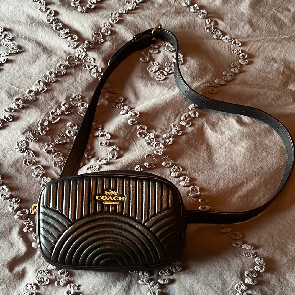 Coach Black Art Deco Crossbody Bag